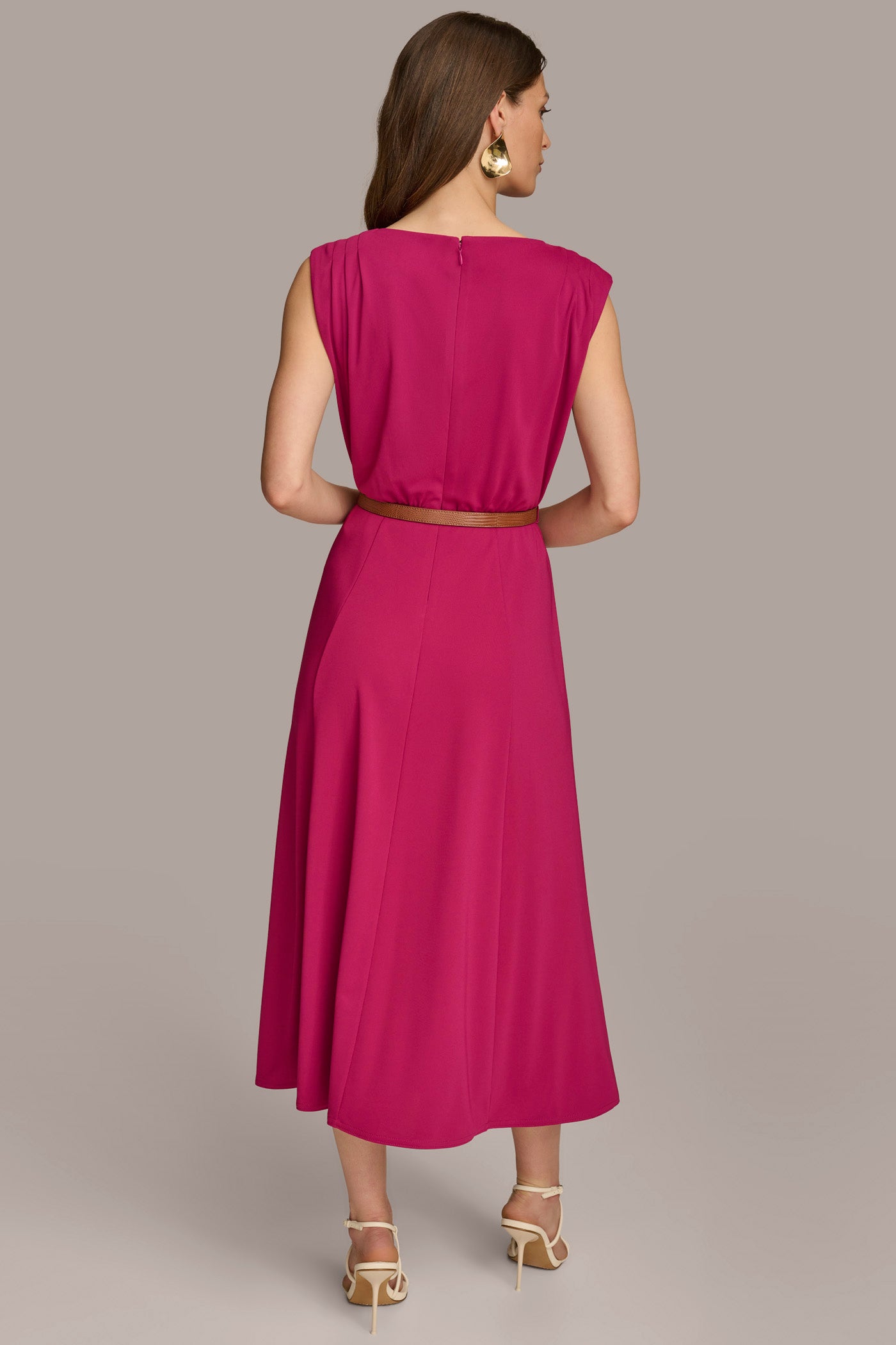 (image for) UNIQUE VALUE MIDI BELTED DRESS